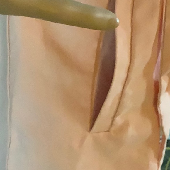 NWT SHOEDAZZLE PEACH RUFFLED WRAP DRESS WITH TIE BELT XL - Picture 4 of 6